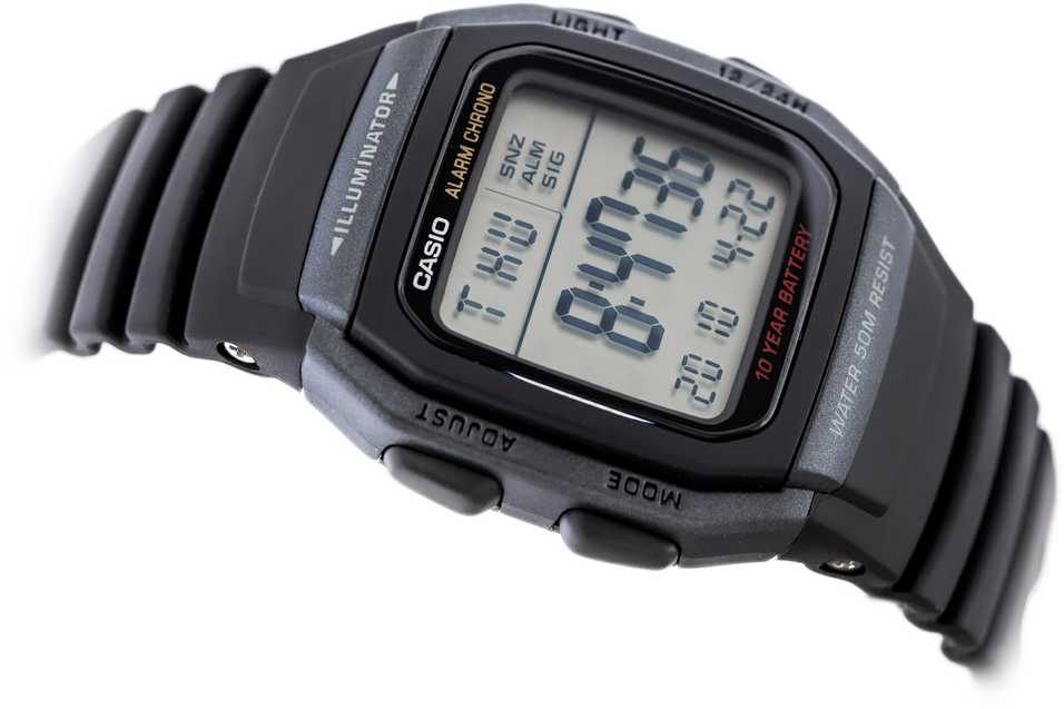 Laikrodis vyrams CASIO W-96H-1B + dėžutė