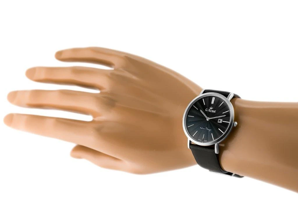 Laikrodis vyrams G. ROSSI - 10853A - SLIM (zg184c) + dėžutė