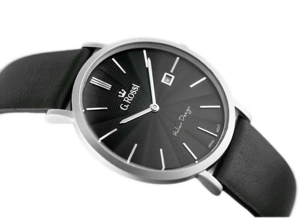 Laikrodis vyrams G. ROSSI - 10853A - SLIM (zg184c) + dėžutė