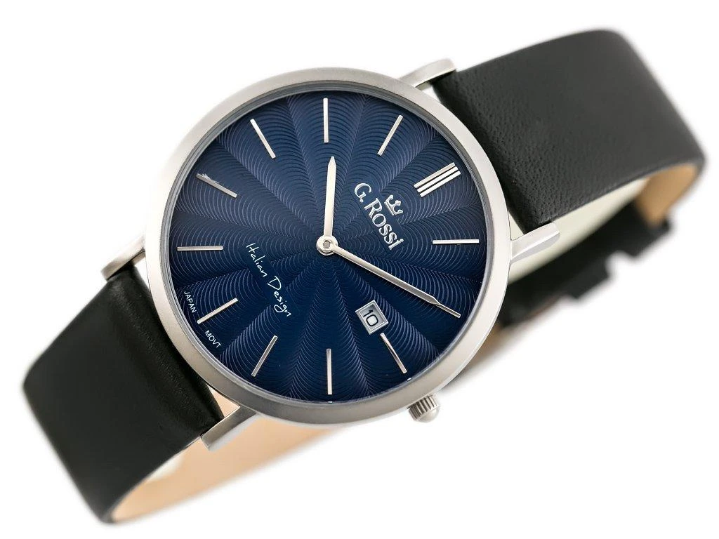 Laikrodis vyrams G. ROSSI - 10853A - SLIM (zg184b) + dėžutė