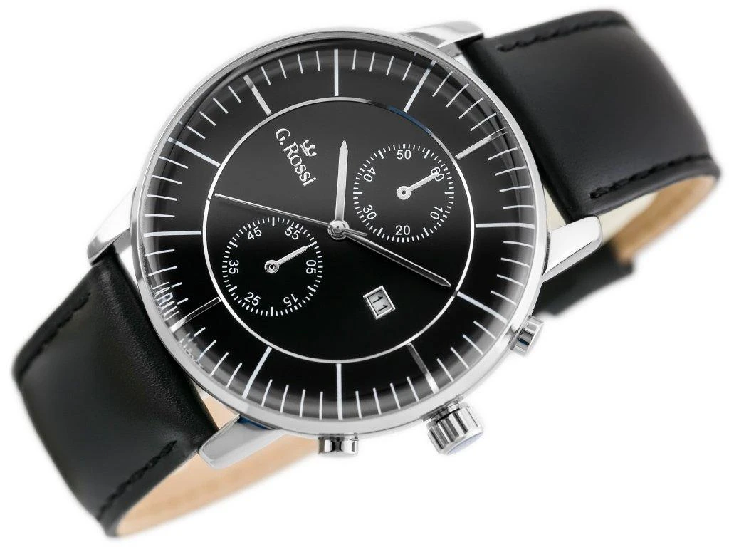 Laikrodis vyrams G. ROSSI - 6462A (zg206c) + dėžutė