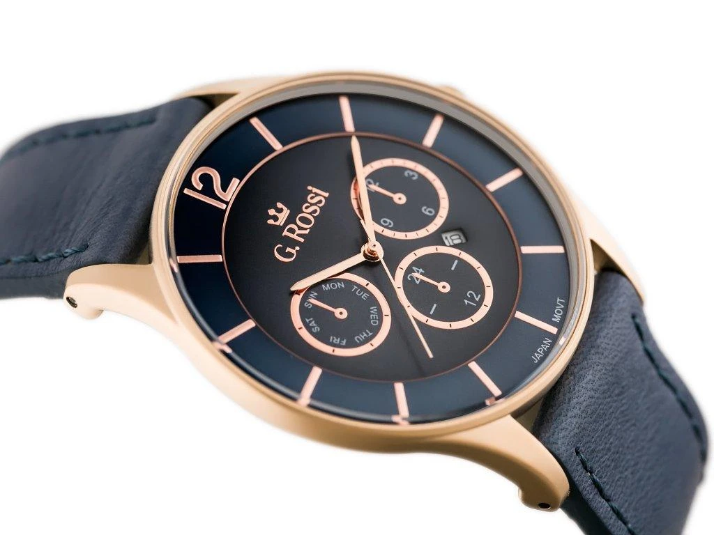 Laikrodis vyrams G. ROSSI - 7028A (zg205f) + dėžutė