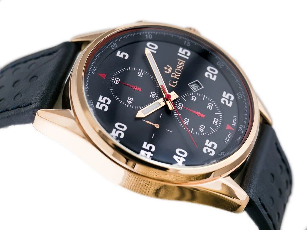 Laikrodis vyrams G. ROSSI - 7116A (zg215f) + dėžutė