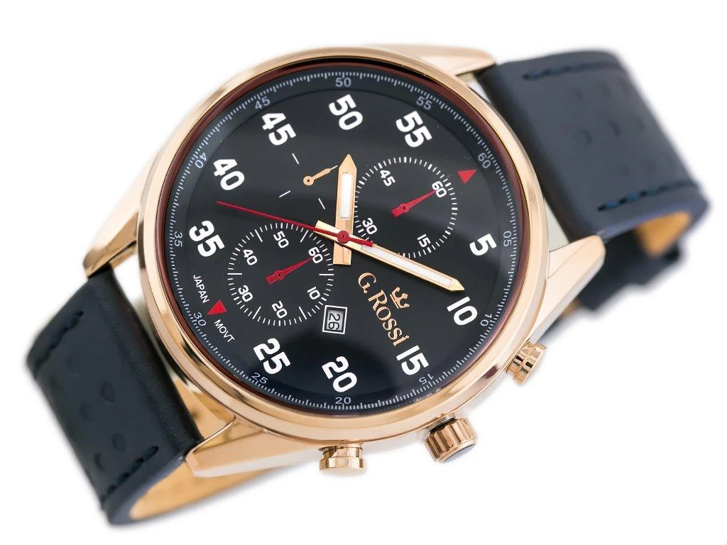 Laikrodis vyrams G. ROSSI - 7116A (zg215f) + dėžutė