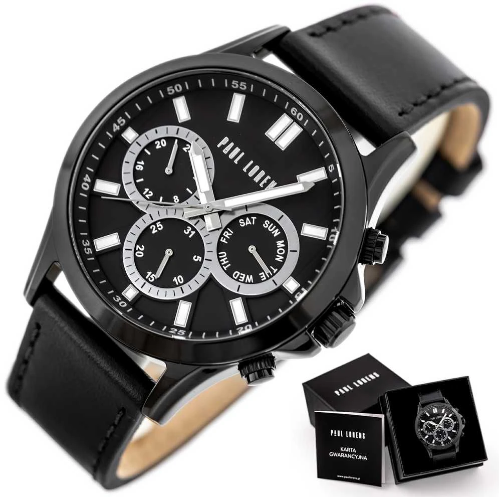 Laikrodis vyrams PAUL LORENS - PL8071A2-1A5 (zg373b) + BOX
