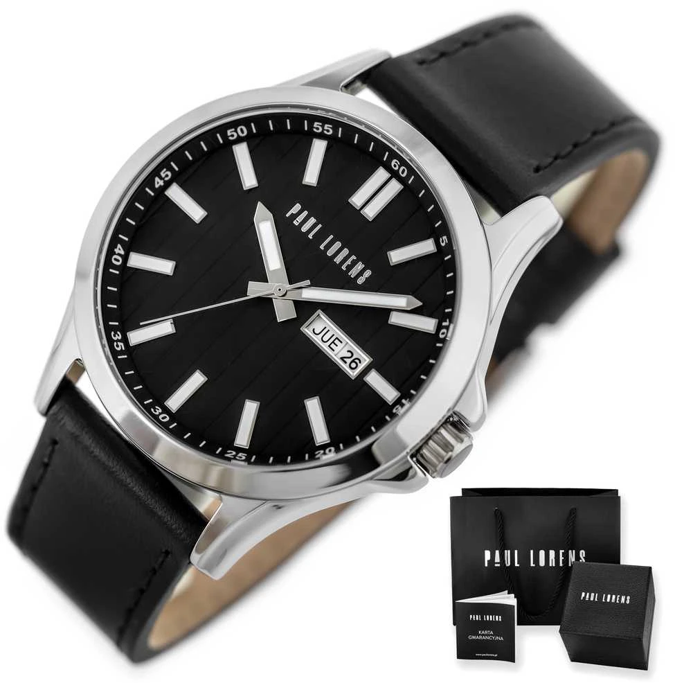 Laikrodis vyrams PAUL LORENS - PL8071A3-1A1 (zg374a) + BOX