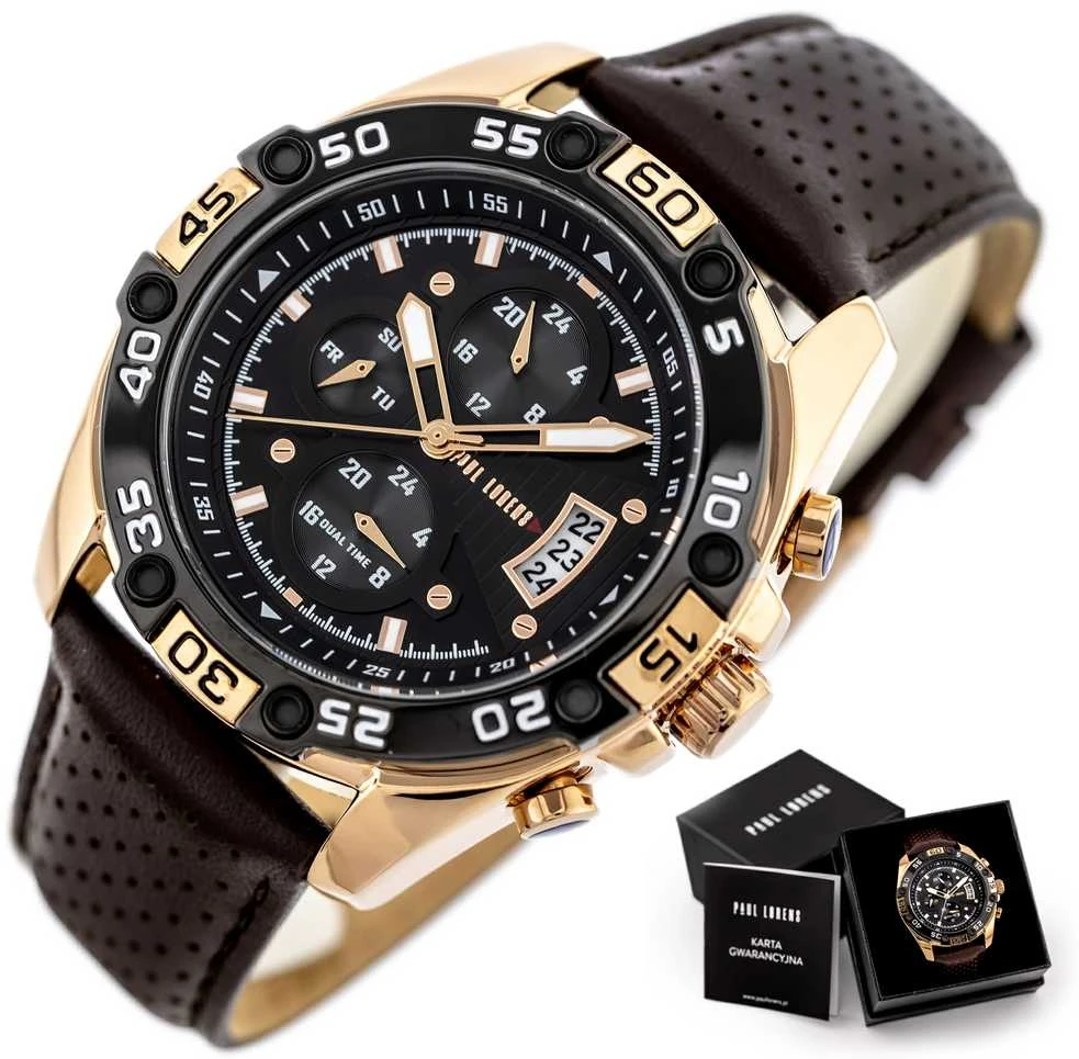 Laikrodis PAUL LORENS MALE WATCH -PL8754A5-1B1 (zg375d) + BOX