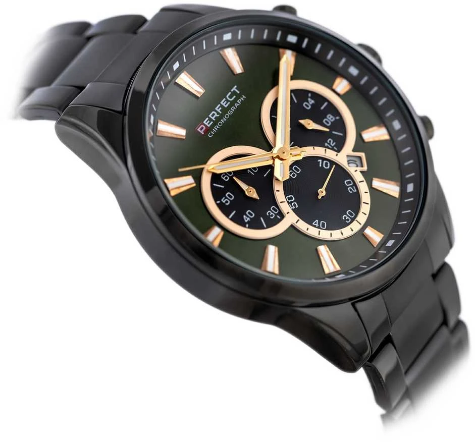 PERFECT VYRIŠKAS LAIKRODIS M510CH-04 - CHRONOGRAFAS (zp386d) + DĖŽUTĖ