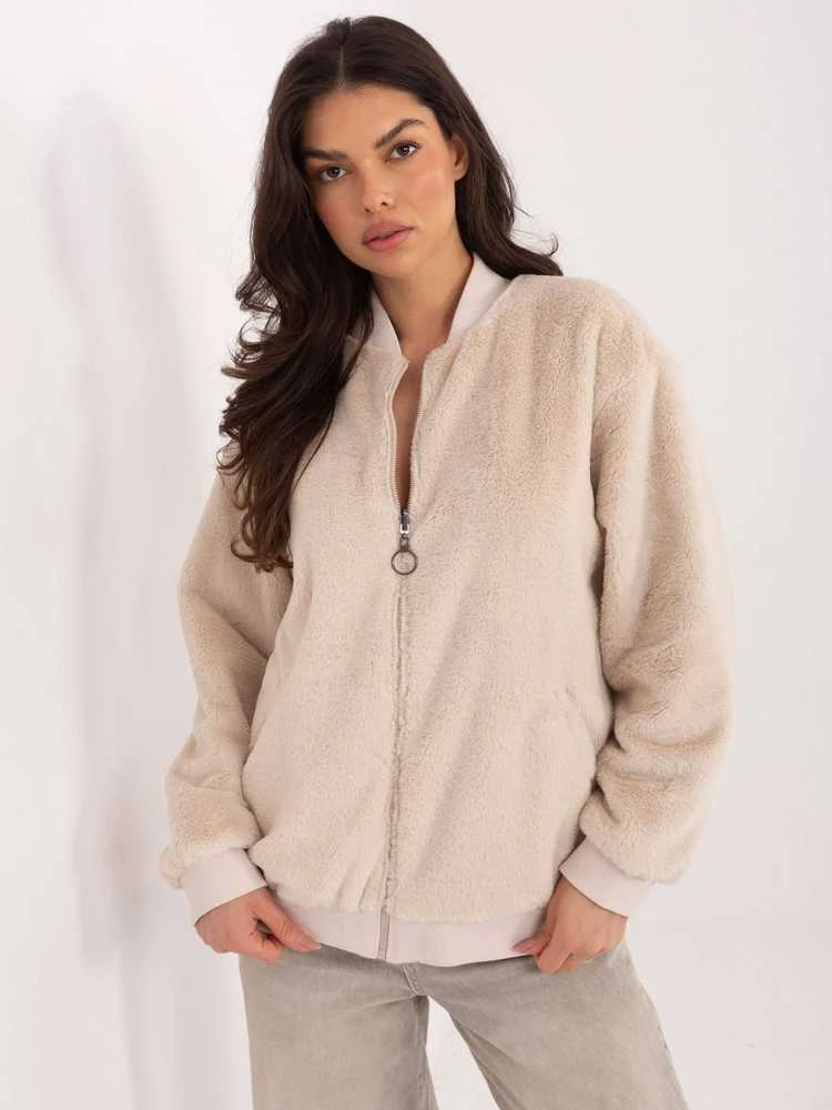 Lakerta Bluza-LK-BL-510136.89-jasny smėlio spalva