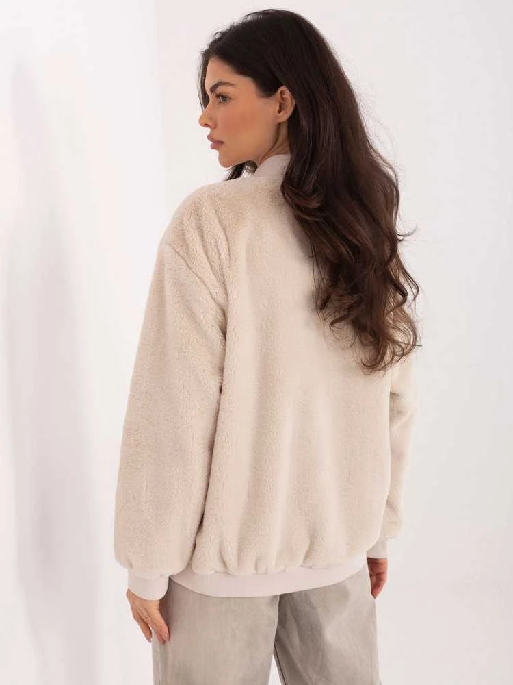 Lakerta Bluza-LK-BL-510136.89-jasny smėlio spalva