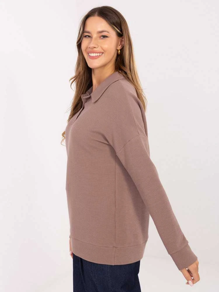 Lakerta Bluzka-LK-BZ-510126.00-ciemny bezowy