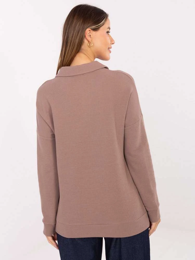 Lakerta Bluzka-LK-BZ-510126.00-ciemny bezowy