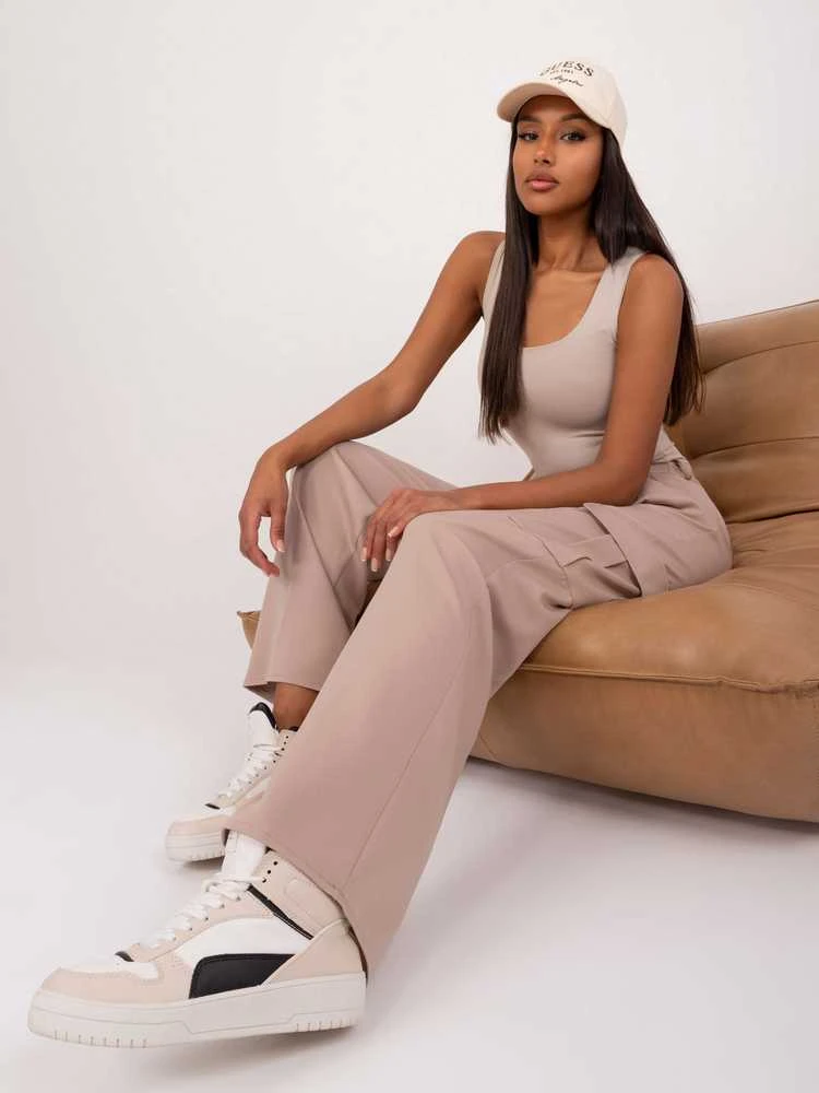 Lakerta Kelnės-LK-SP-509641.95-smėlio spalvos