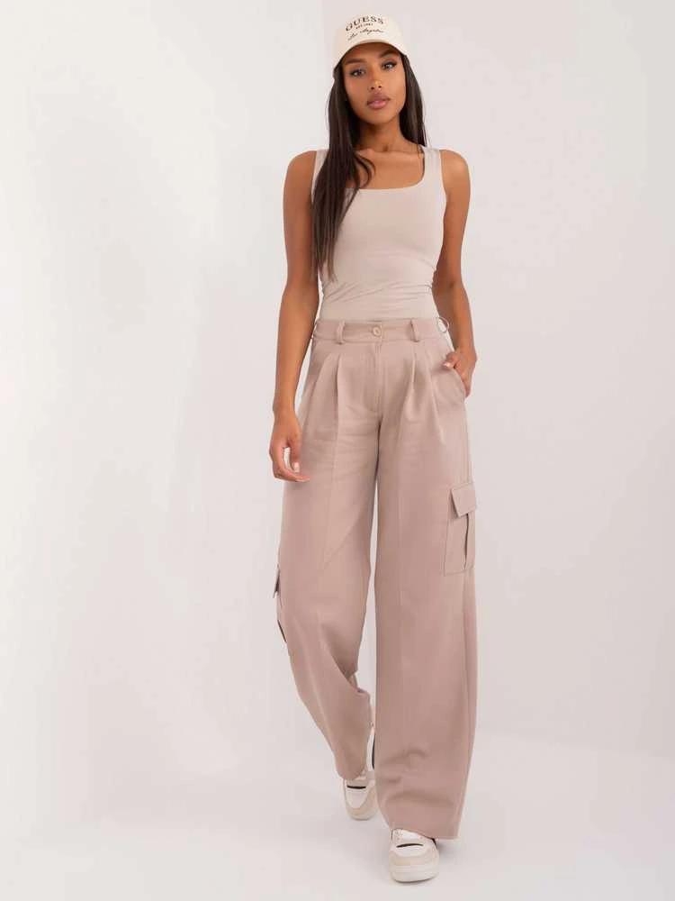 Lakerta Kelnės-LK-SP-509641.95-smėlio spalvos