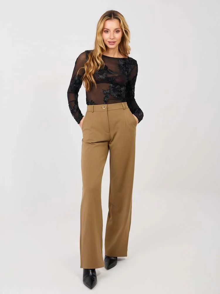 Lakerta Kelnės-LK-SP-509969.95-camelowy