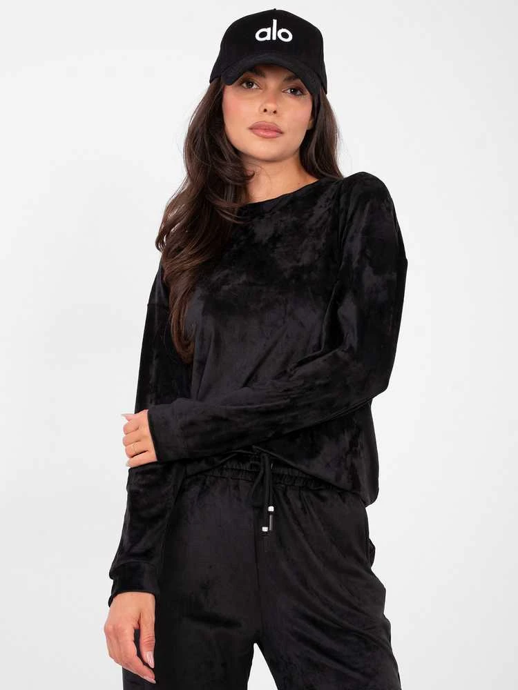 Lakerta Laisvalaikio kostiumas moterims-LK-KMPL-509968.65-juoda