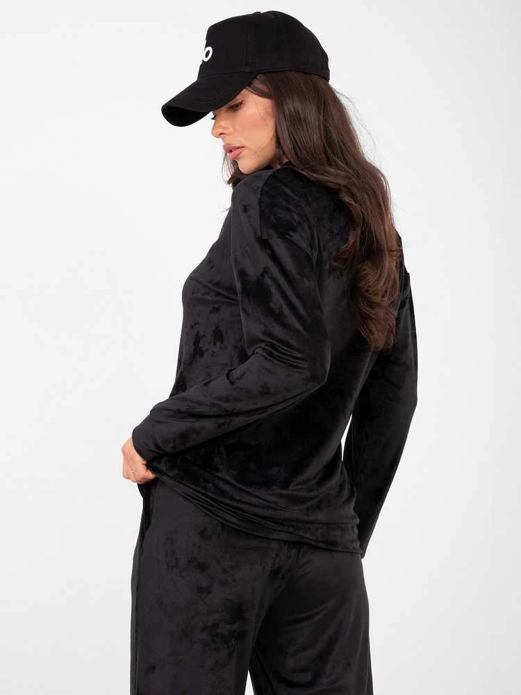 Lakerta Laisvalaikio kostiumas moterims-LK-KMPL-509968.65-juoda