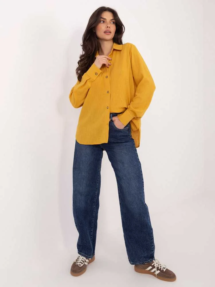 Lakerta Koszula-LK-KS-510109.70-ciemny geltona