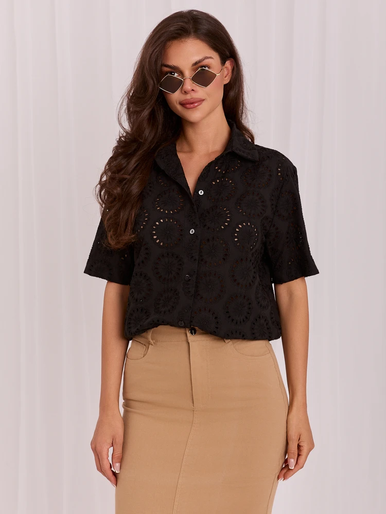 Lakerta Koszula-LK-KS-510284.76-juoda