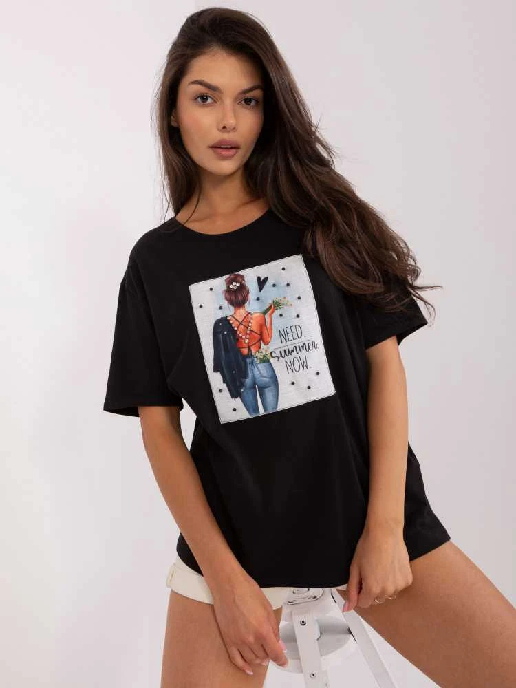 Lakerta Marškinėliai-LK-TS-509353.25P-juodi