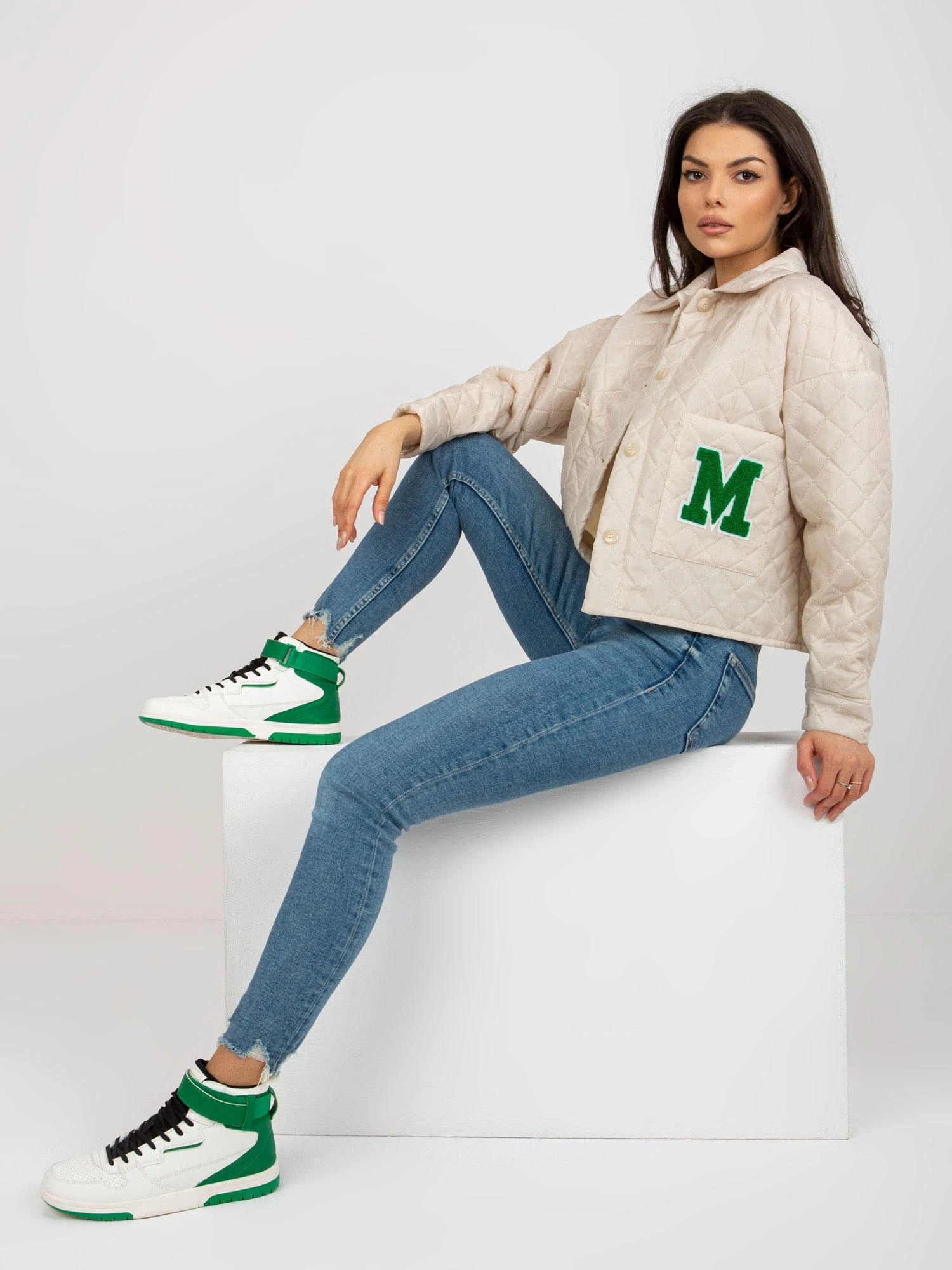 Lakerta Striukė moterims-LK-KR-509267.15P-jasny smėlio spalva
