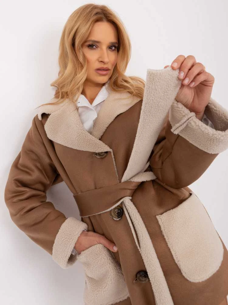 Lakerta Striukė moterims-LK-KR-509454-1.96P-camelowy