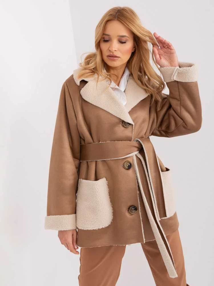Lakerta Striukė moterims-LK-KR-509454-1.96P-camelowy