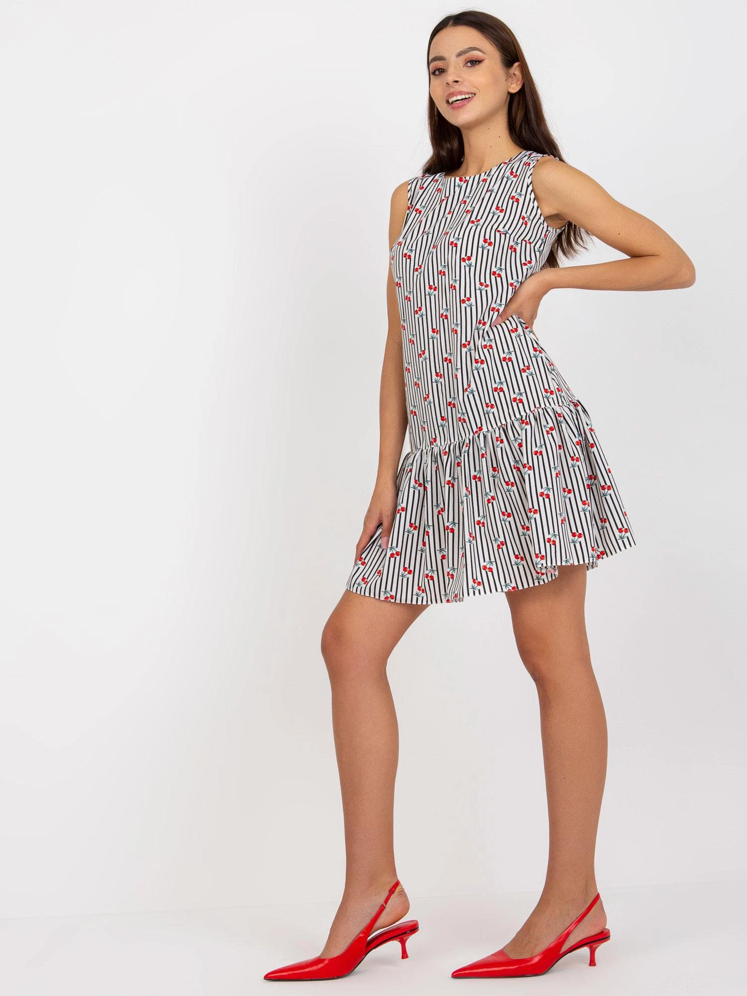 Lakerta Suknelė-LK-SK-506962.35P-balta-juoda