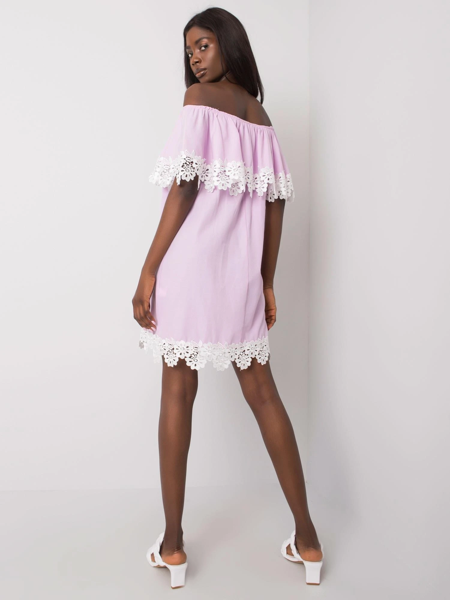 Lakerta Suknelė - LK-SK-506992.11 - šviesiai violetinė