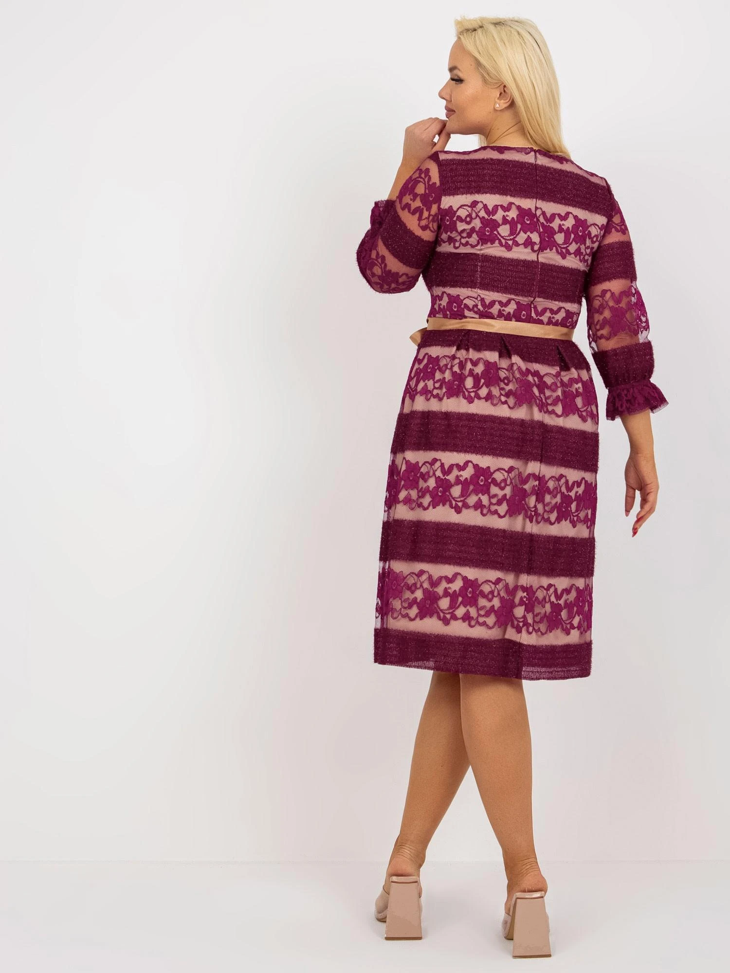 Lakerta Suknelė-LK-SK-507356.01-violetinė