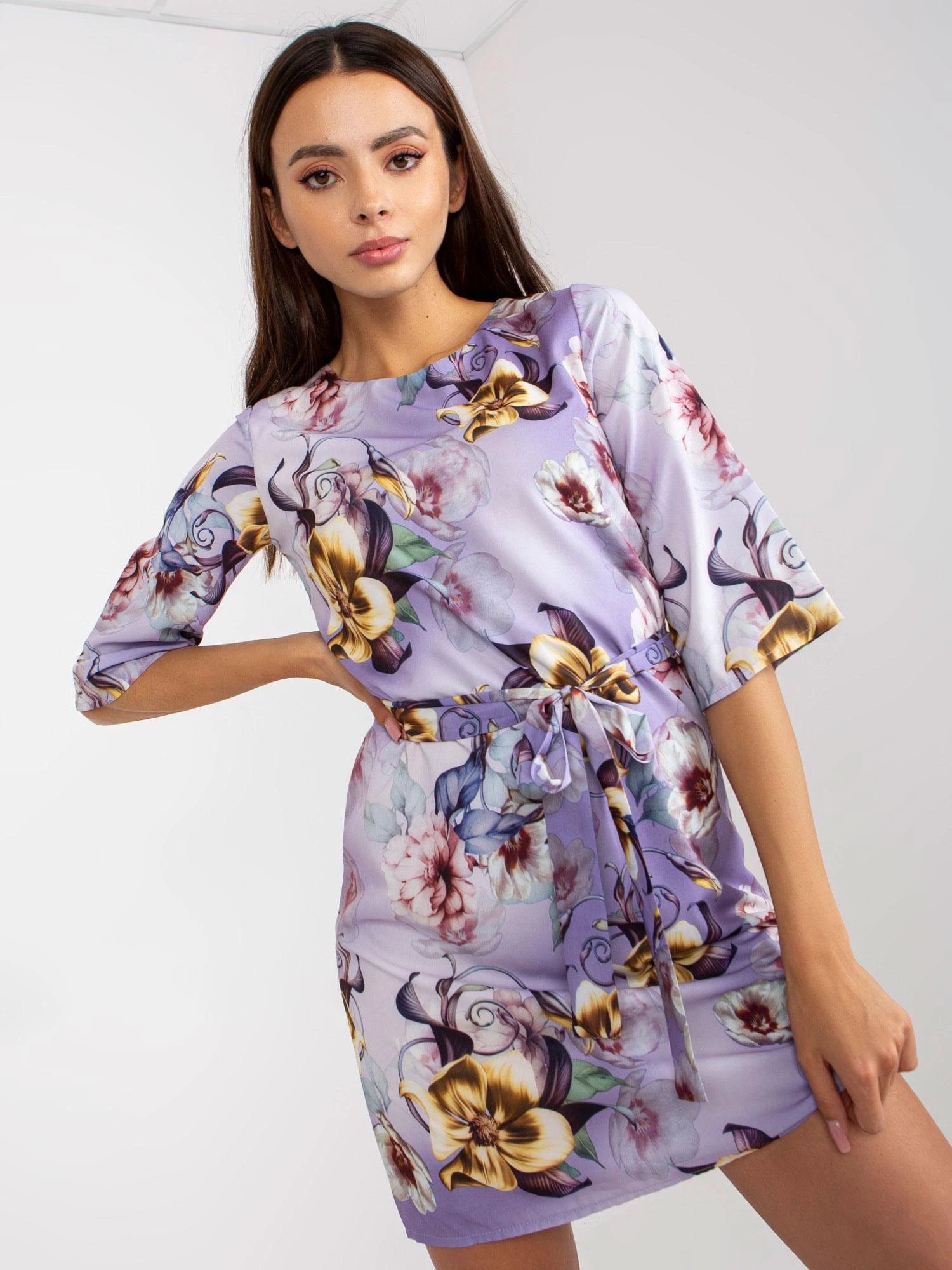 Lakerta Suknelė-LK-SK-507529.67P-violetinė