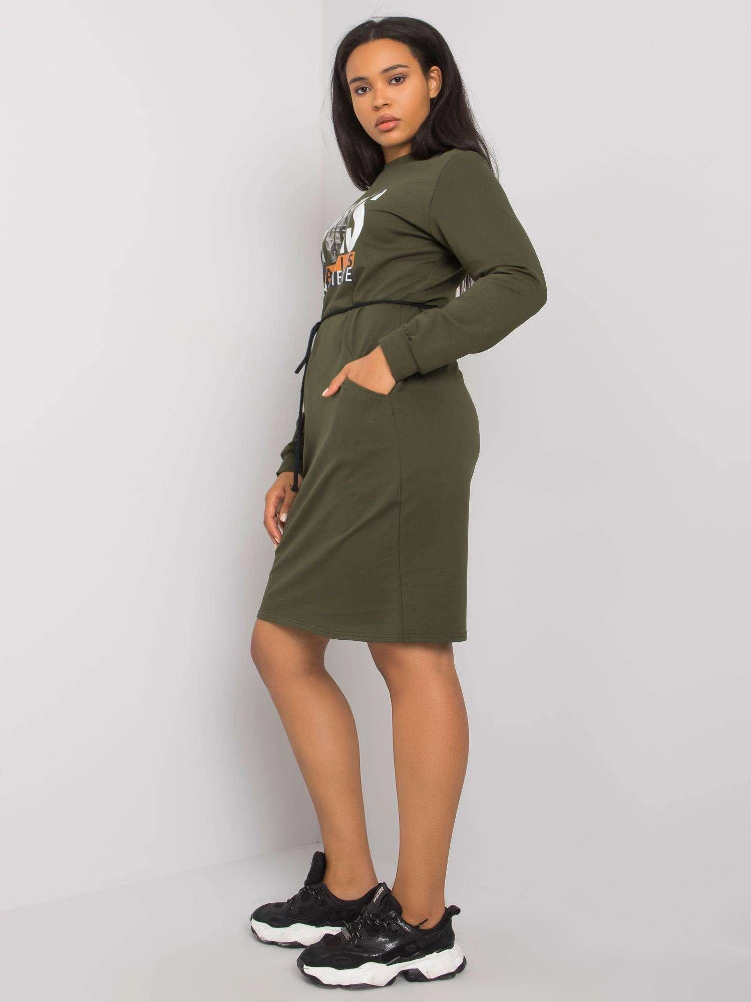 Lakerta Suknelė-LK-SK-508299.30-khaki
