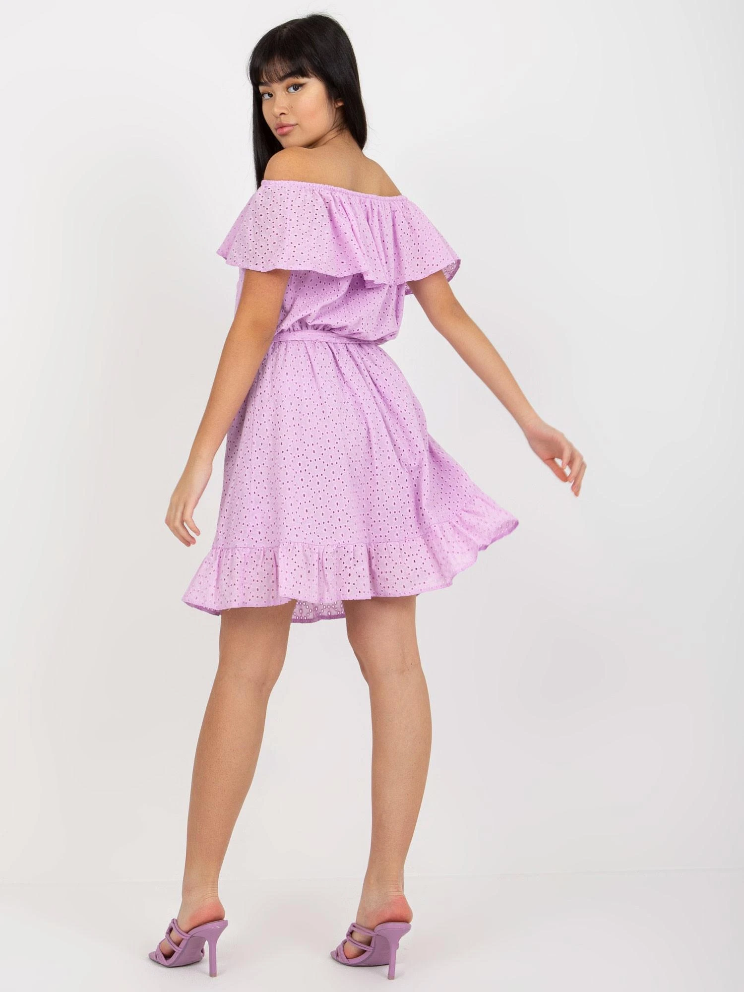 Lakerta Suknelė - LK-SK-508610.23 - šviesiai violetinė