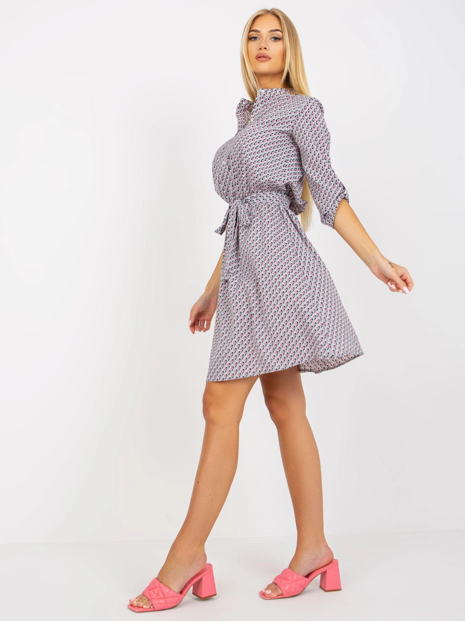 Lakerta Suknelė-LK-SK-508938.28X-pilka