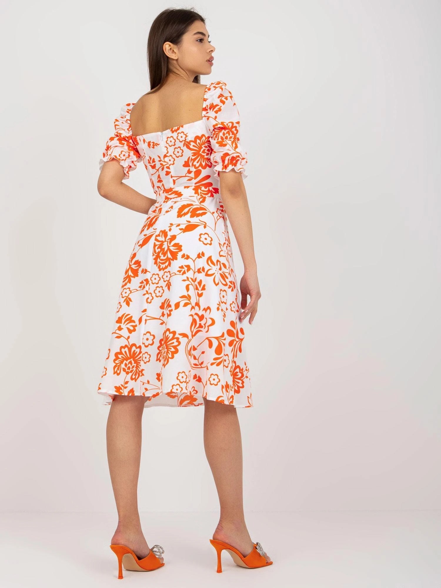 Lakerta Suknelė-LK-SK-508944.45P-oranžinė