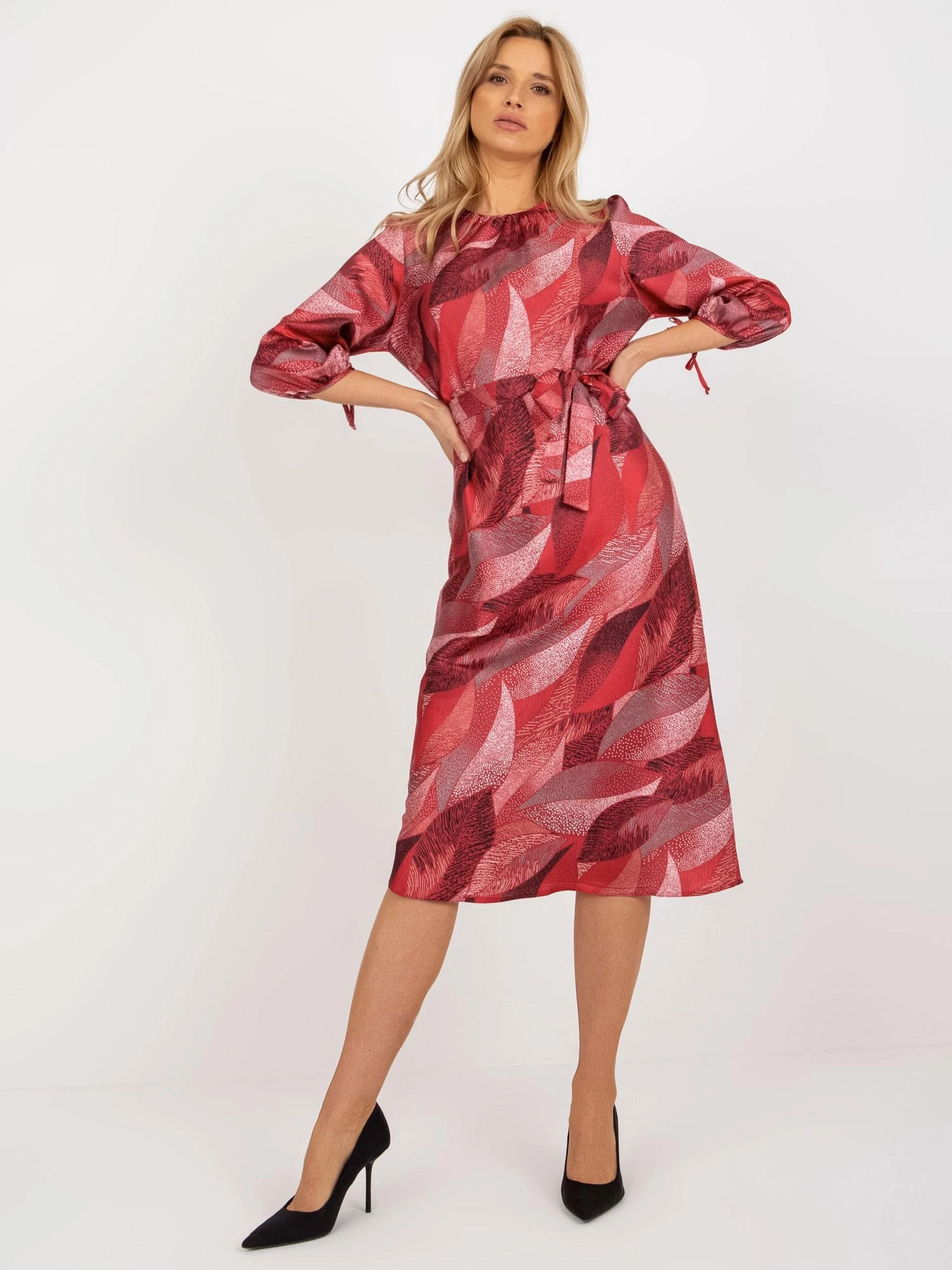 Lakerta Suknelė-LK-SK-509018.77-bordo