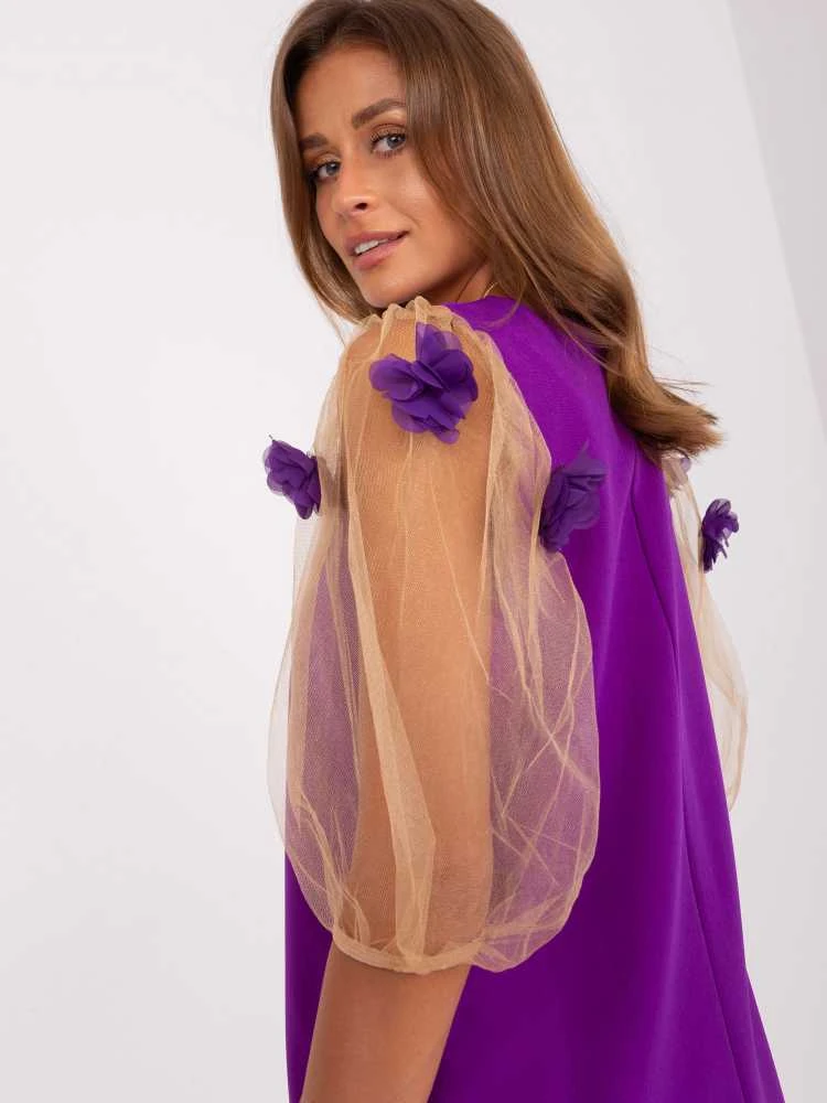 Lakerta Suknelė-LK-SK-506733.85-violetinė