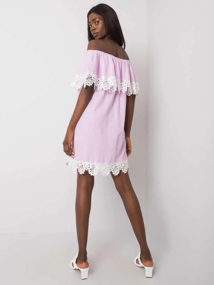 Lakerta Suknelė - LK-SK-506992.11 - šviesiai violetinė
