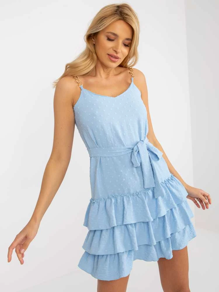 Lakerta Suknelė-LK-SK-508614.57P-šviesiai mėlyna