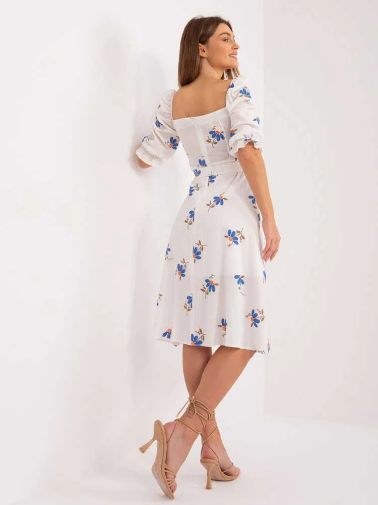 Lakerta Suknelė-LK-SK-508964-3,95-balta-mėlyna