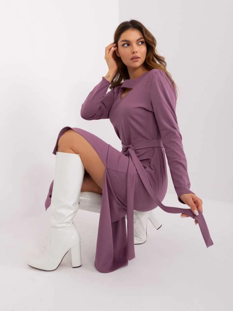 Lakerta Suknelė-LK-SK-509447.75P-violetinė