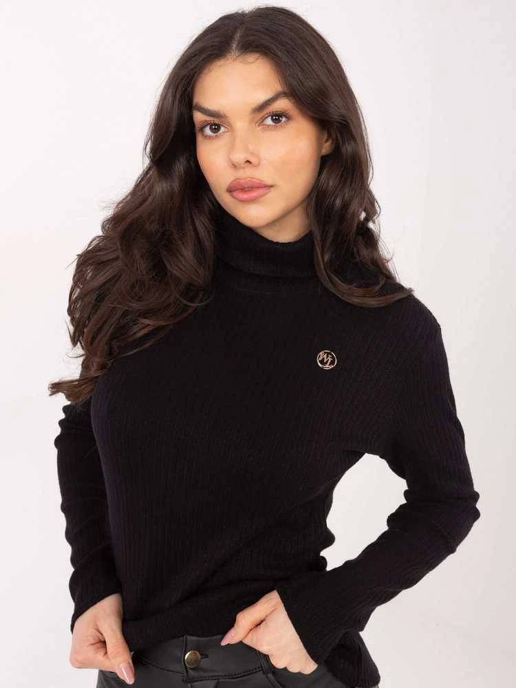 Lakerta Sweter-LK-SW-510184.01P-juoda