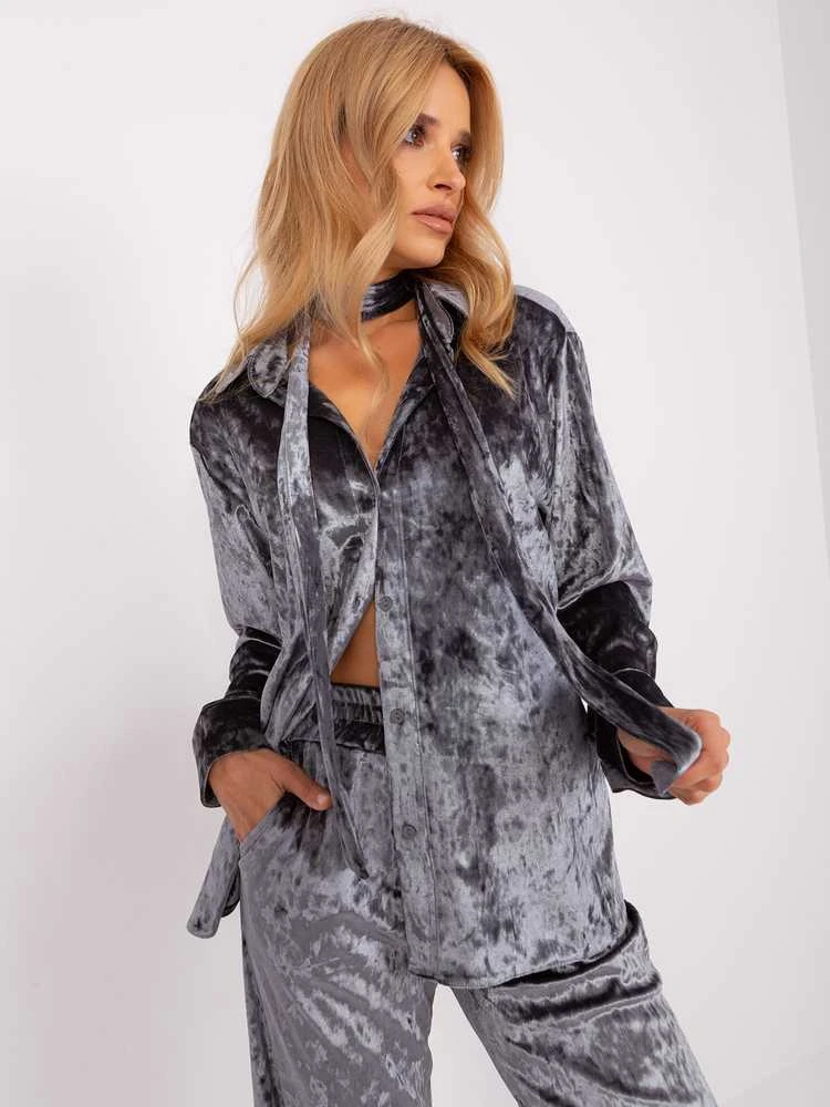 Lakerta Veliūrinis komplektas moterimsLK-KMPL-509427.43-ciemny pilka