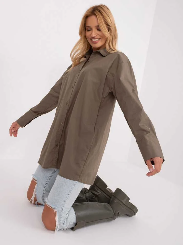 Lykoss Marškiniai-BA-KS-0378.60-khaki