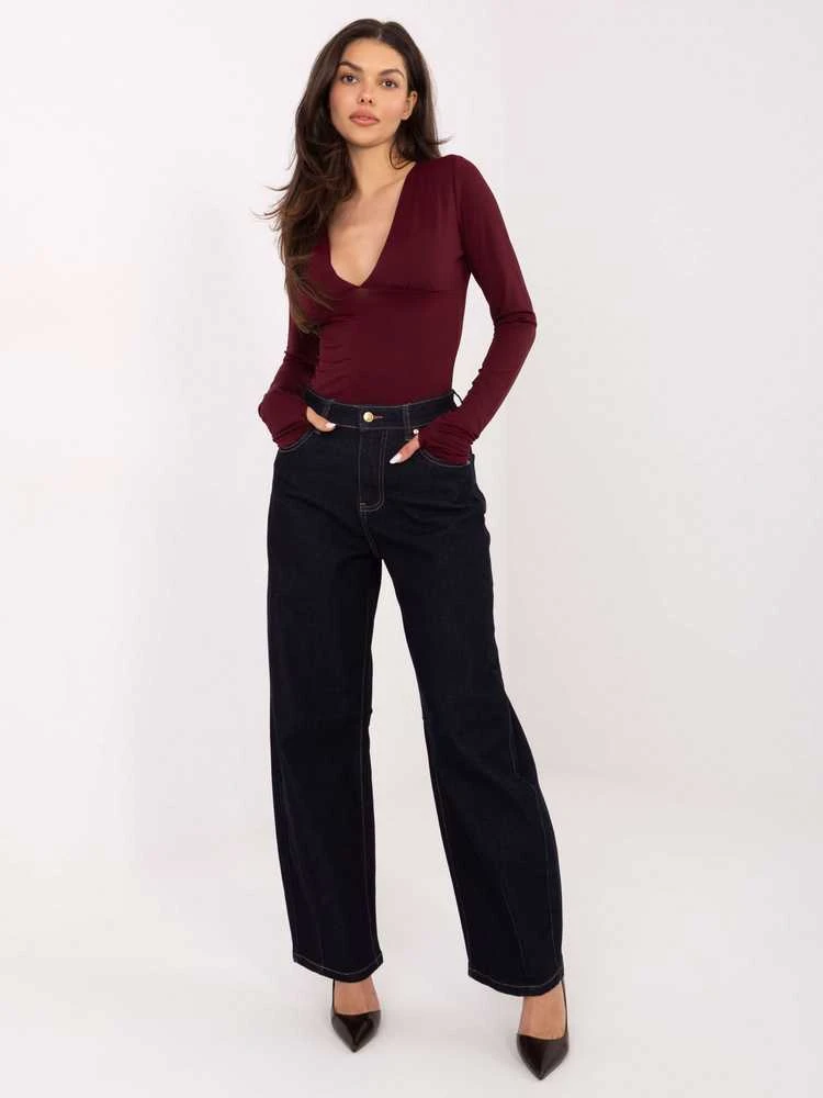 Marivy Kelnės jeans-VM-SP-MG-687-1.75-tamsiai mėlyna