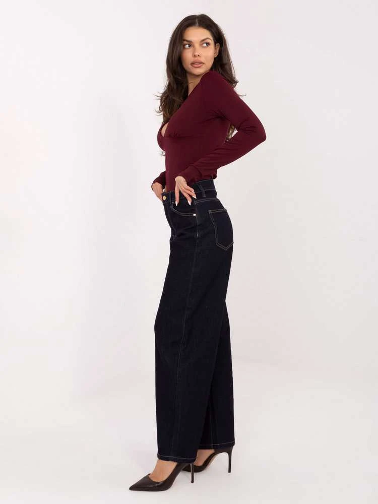 Marivy Kelnės jeans-VM-SP-MG-687-1.75-tamsiai mėlyna