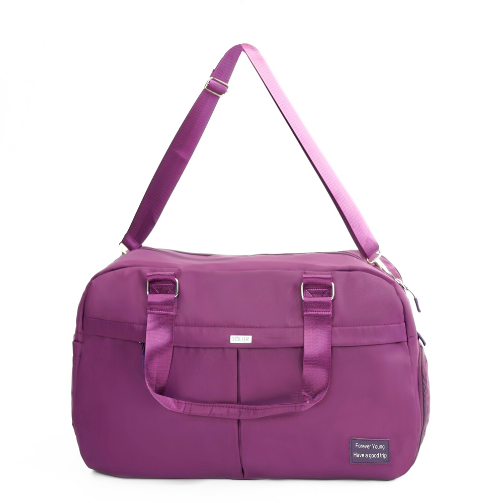 Materiałowa torba podróżna Solier SM04 VEA Violetinis