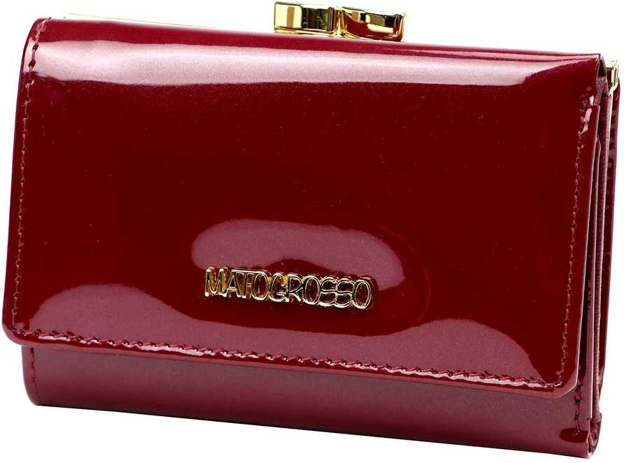 Natūralios odos moteriška piniginė Mato Grosso 0579-57 RFID – bordo