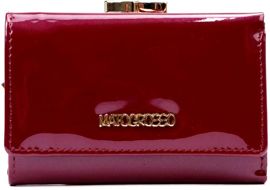 Natūralios odos moteriška piniginė Mato Grosso 0579-57 RFID – bordo