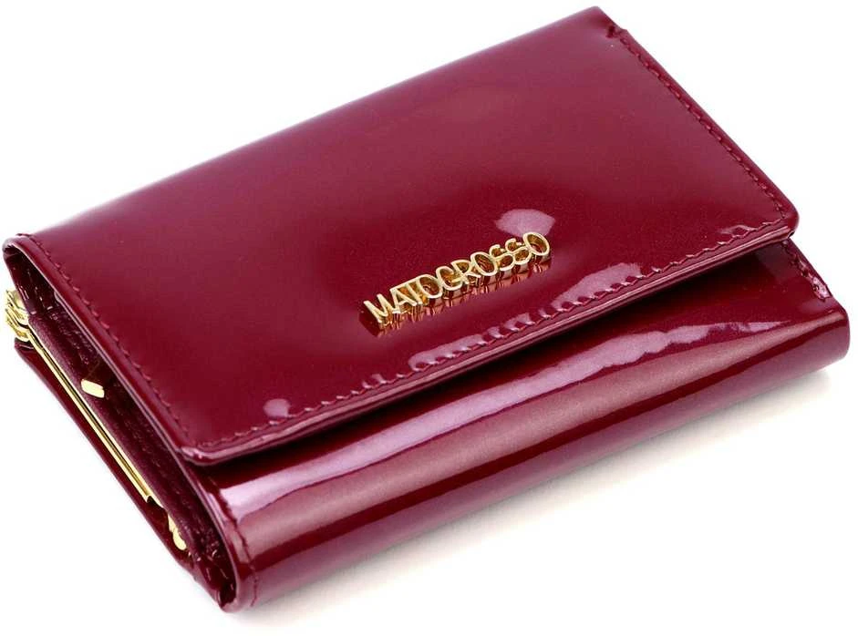Natūralios odos moteriška piniginė Mato Grosso 0579-57 RFID – bordo